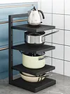 Heavy Duty Pan Organizer 4 Layer Pan Organizer Rack for Dutch Oven Cast-iron Pan