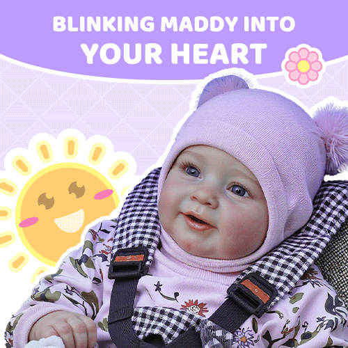  "Heartbeat" 20'' Reborn Doll Shop Hayden Awake Weighted Reborn Toddler Baby Girl Doll - Realistic and Lifelike - Reborndollsshop®-Reborndollsshop®
