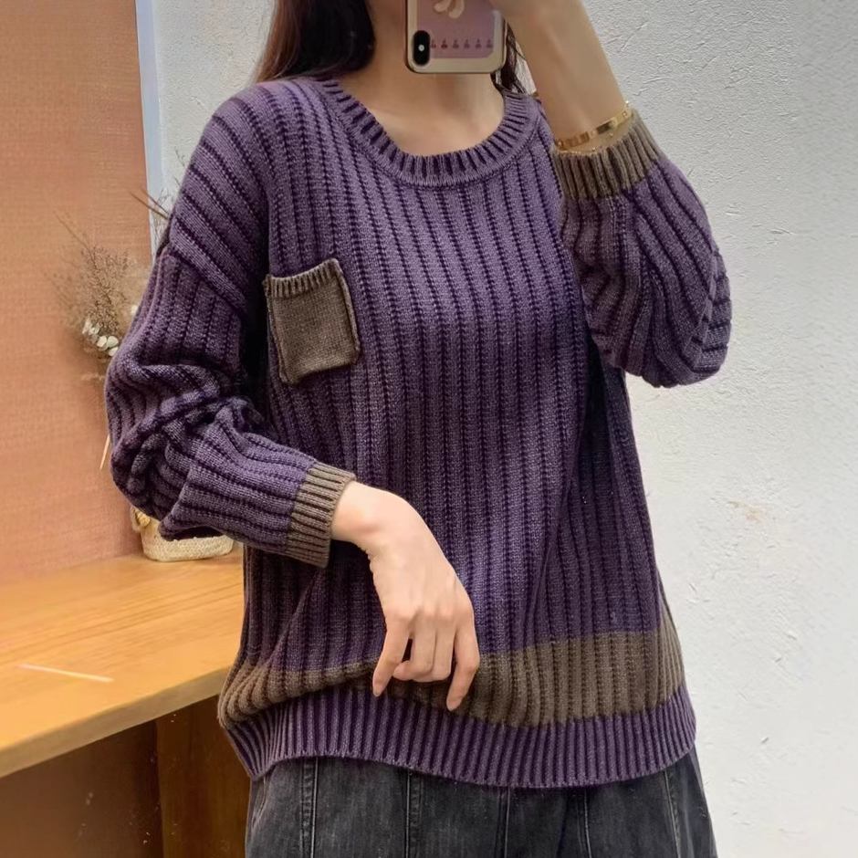 Chicfifth Sweater Women Winter Long Sleeve High Quality Autumn Vintage Top Knitted Cardigan