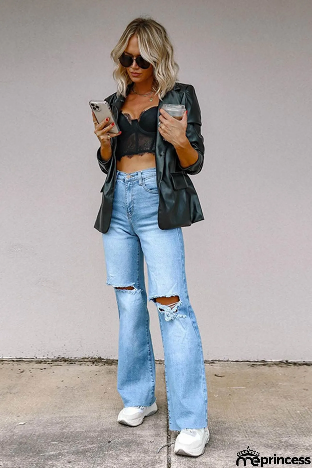 High Rise Distressed Jeans