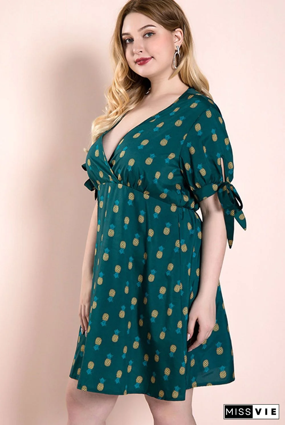 Boho  Short Mini Wrap Dress P10314