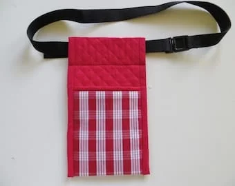 pornhint Pornhint Lomi lomi massage oil holster, Massage lotion bottles holster, Hawaiian massage holster, Hawaian Palaka check Holster Red 01