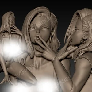 Pornhint Android 18 3D NSFW STL Print File NSFW