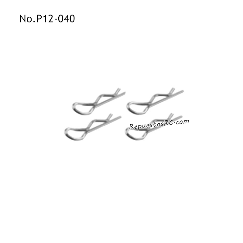 UDIRC UD1201 Piezas para coches RC Pasadores en Forma de R P12-040