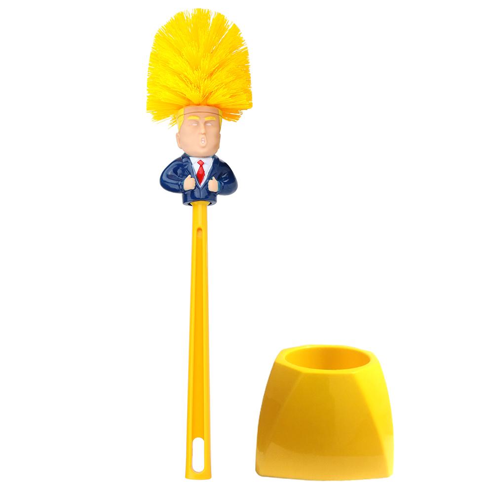 

Creative Plastic Trump Toilet Brush Base Bath Nightstool Groove Clean Tool, 501 Original