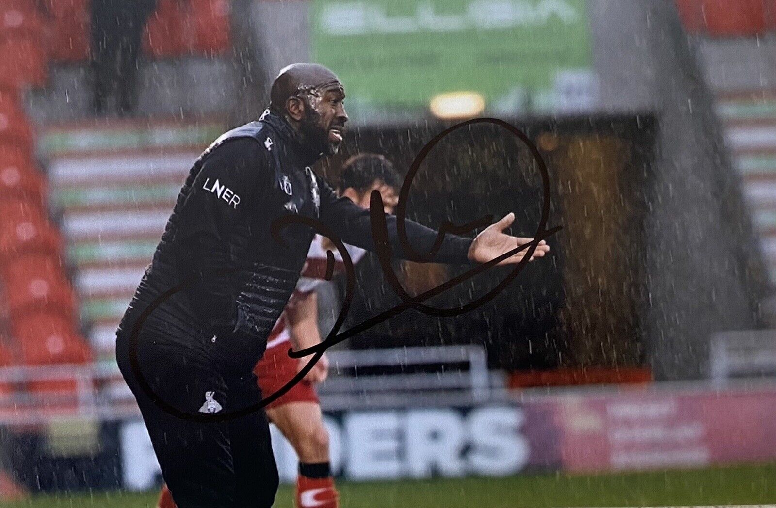 Darren Moore Genuine Hand Signed Doncaster Rovers 6X4 Photo Poster painting