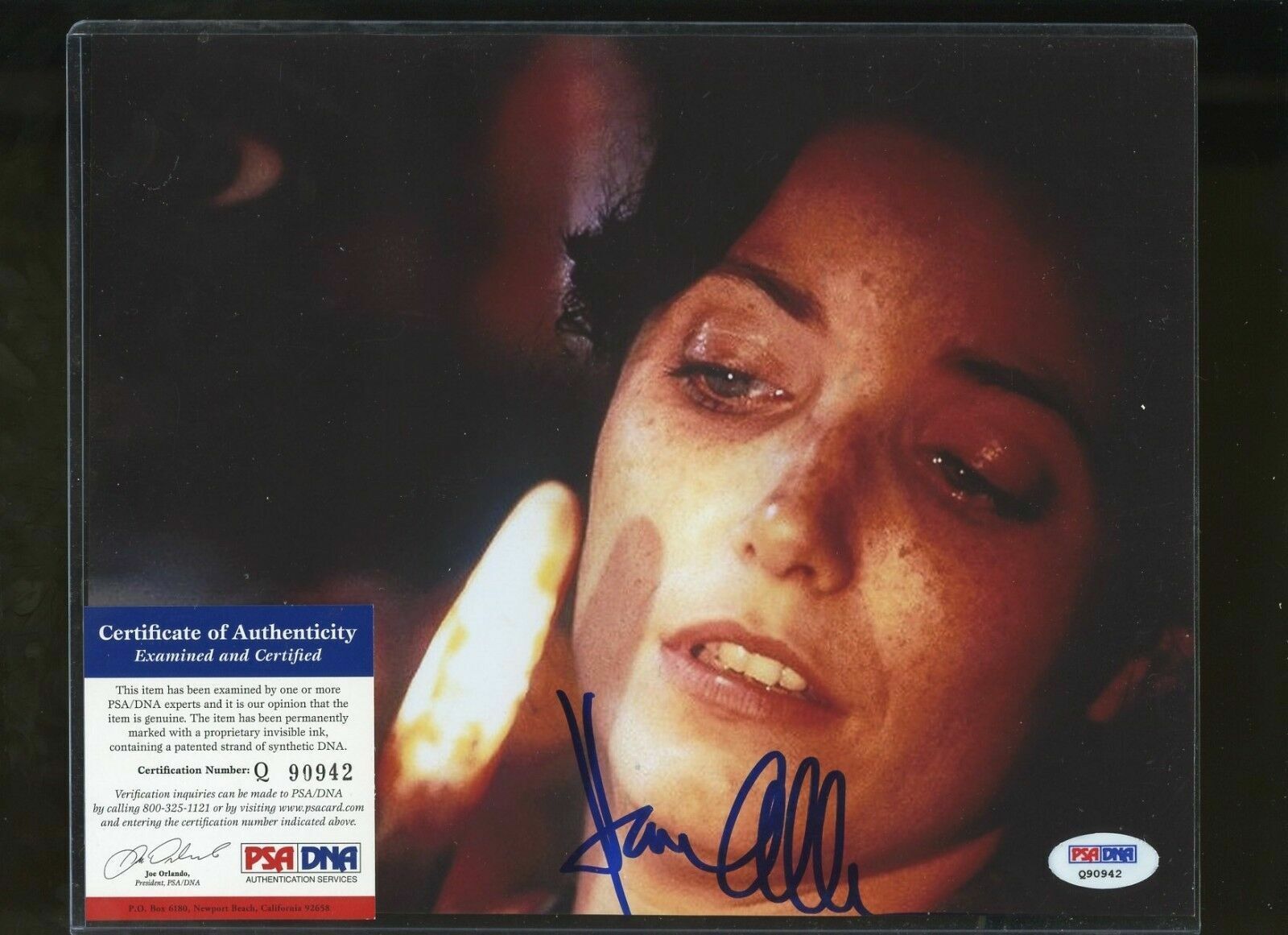 Karen Allen as Marion Ravenwood signed Indiana Jones 8x10 Photo Poster painting PSA COA