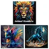 3PCS Fantasy Creatures Coloring Book Set Mindfulness Art Books for Adults 