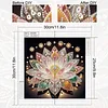 White Lotus speziell geformte 5D-DIY-Teilbohrer-Diamant-Kunstkit-Dekoration 30x30cm