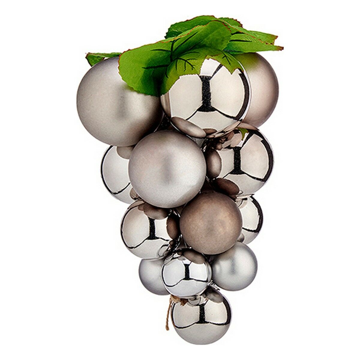 Christmas Bauble Krist+ Silver Plastic Grapes Small