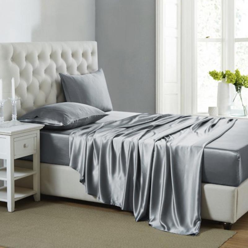 19 Momme Silk Sheet Set | 4pcs Gray