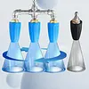 3 in 1 Pressures Washer Turbo Nozzle with 1/4 Inch Quick Connection 360 Degree Rotating Tip Turbo Nozzle 4000 PSI for Garden Car Concrete Brick