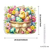 Diamond Painting Acrylic Single Side Drill Easter Chicken Egg Pendant Charms Kits for Adults Home Window Decor