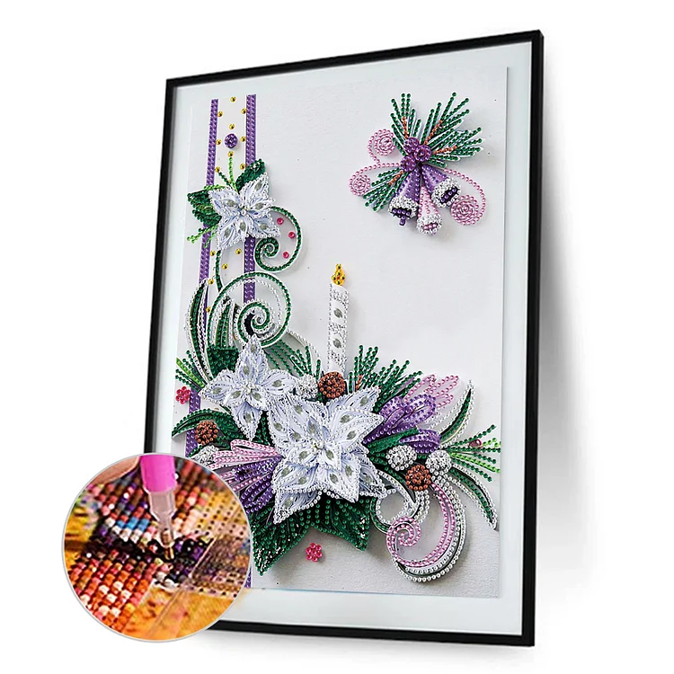 Partial Special-Shaped Diamond Painting - Christmas decoration 30*40CM