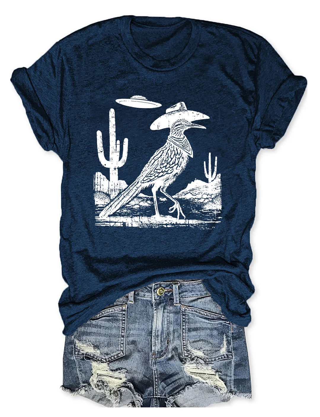 Roadrunner UFO Bird Lover T-shirt