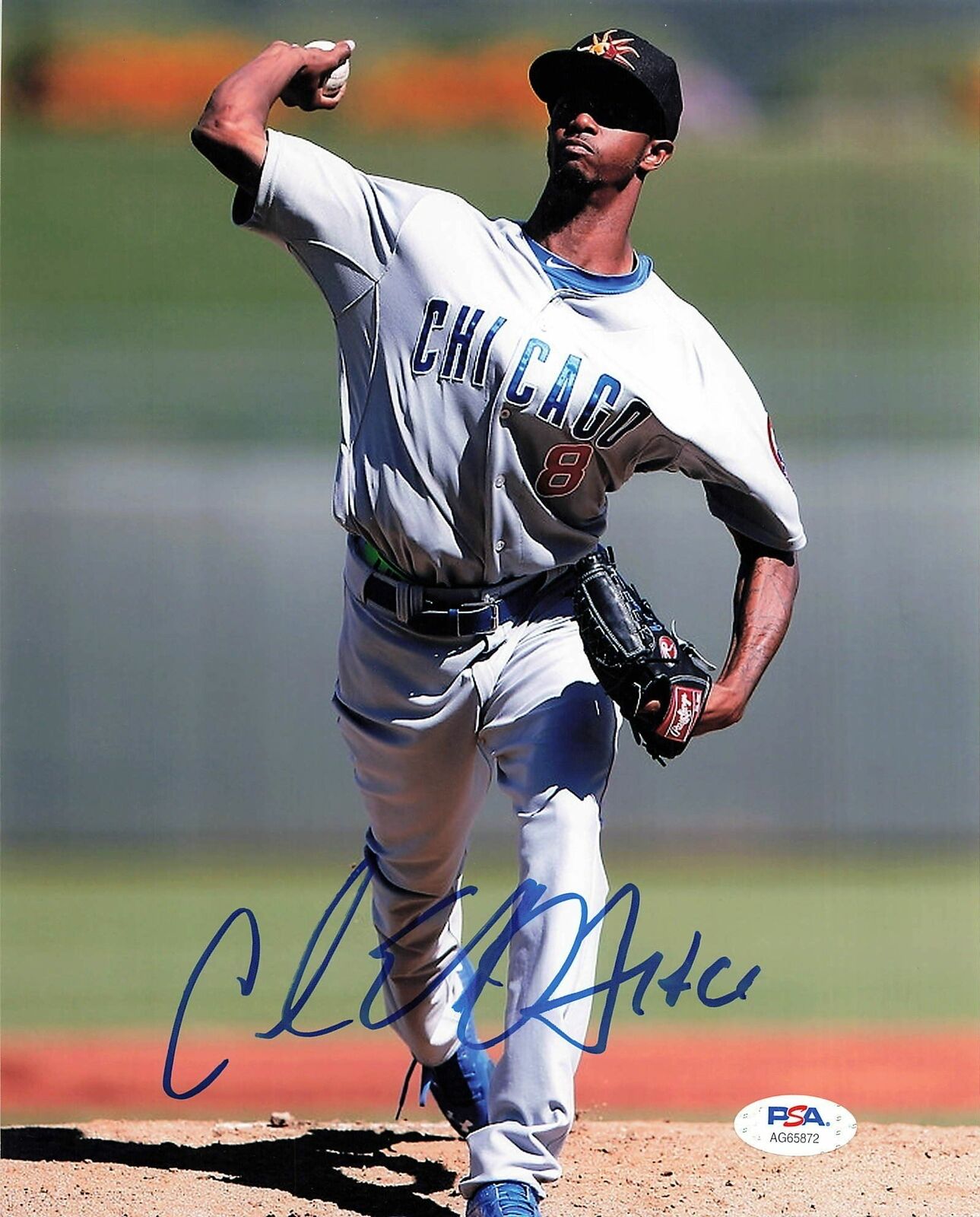 Carl Edwards Jr signed 8x10 Photo Poster painting PSA/DNA Chicago Cubs Autographed