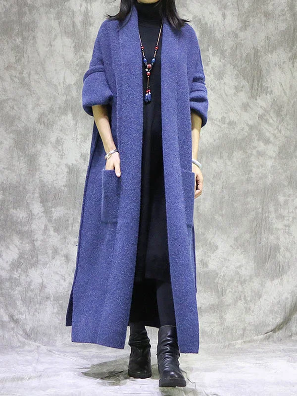 Roomy Wool Warm Long Cardigan Coat