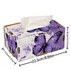 Peinture au diamant bo&icirc;te de mouchoirs kits kit d&rsquo;artisanat strass (papillon violet)