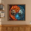 (Multi-Style) Tai Chi-11CT Stamped Cross Stitch 40*40cm/15.75*15.75in