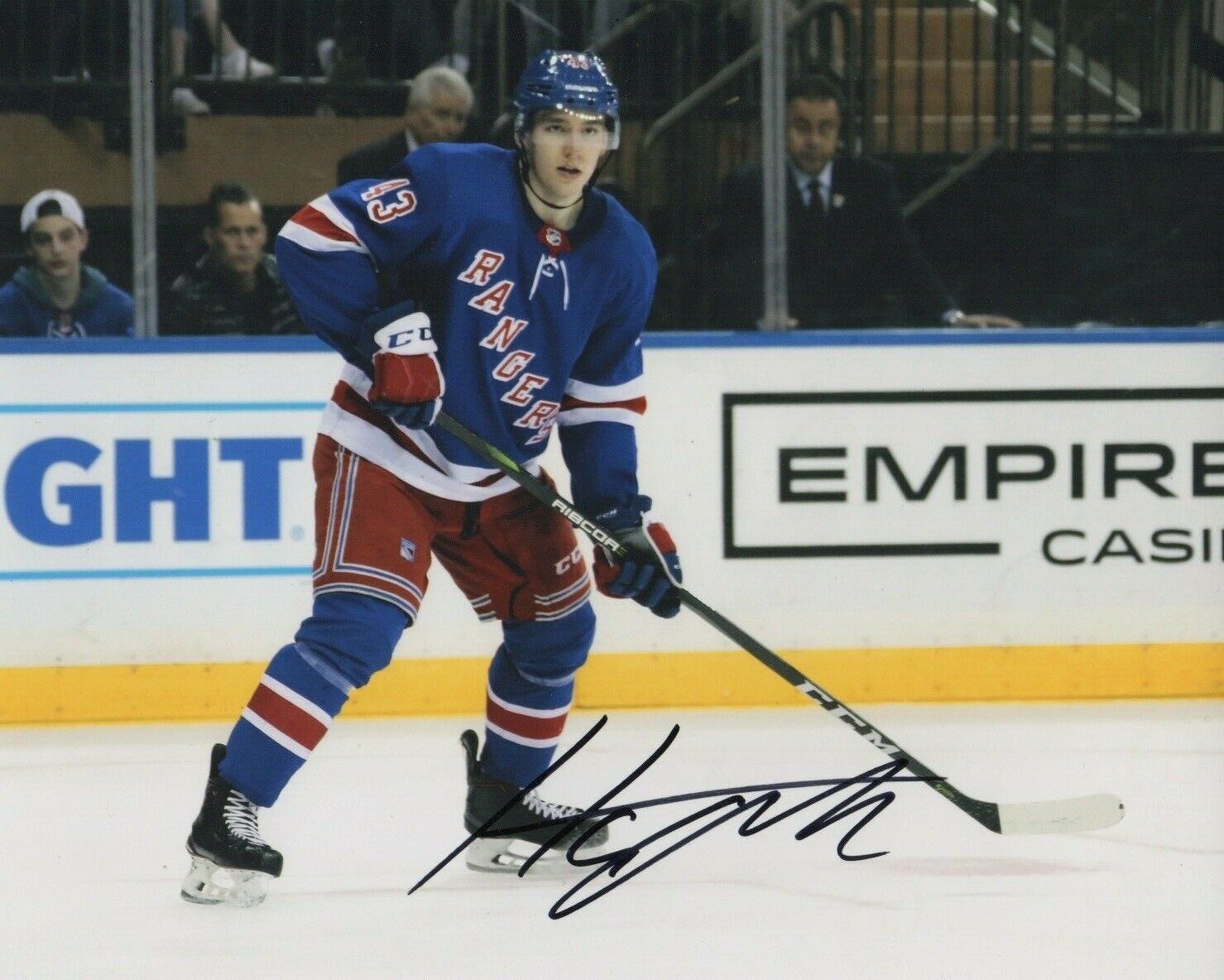 New York Rangers Libor Hajek Signed Autographed 8x10 Photo Poster painting COA