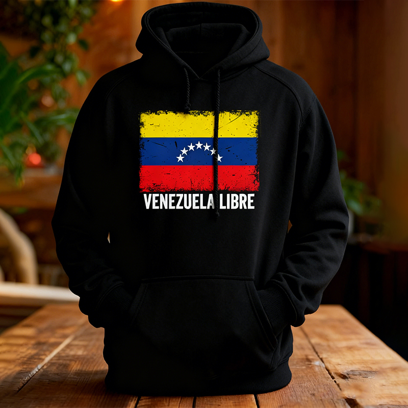 Venezuelan Flag Patterned Retro Knit Sweatshirt artswardrobe