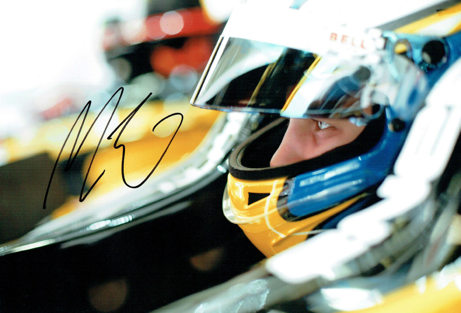 Marcus ERICSSON SIGNED Autograph 12x8 Sauber Helmet Portrait Photo Poster painting AFTAL COA