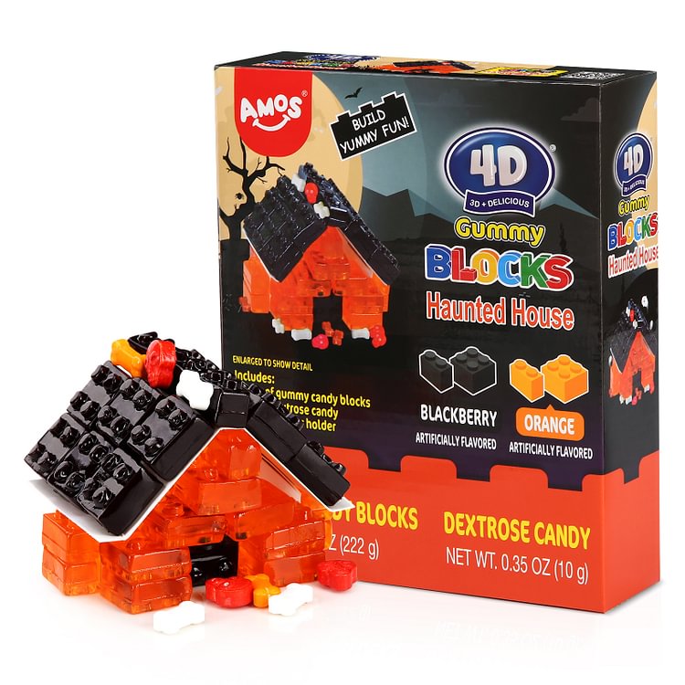 AMOS 4D Halloween Candy Haunted House (Pack of 1)
