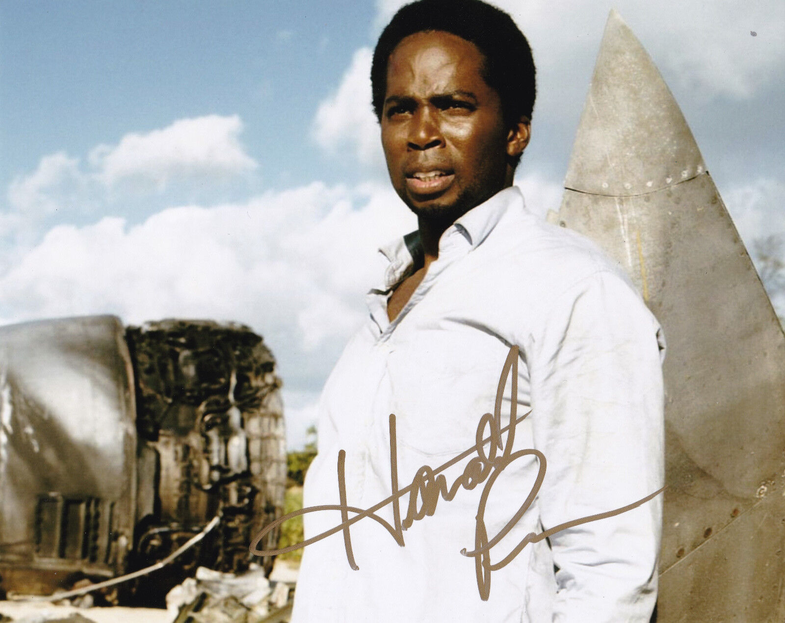 Harold Perrineau Signed 8x10 Lost The Matrix Romeo + Juliet COA Michael Dawson