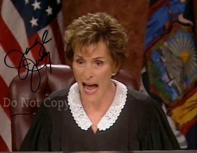 Judge Judy Signed Photo Poster painting 8X10 rp Autographed Picture