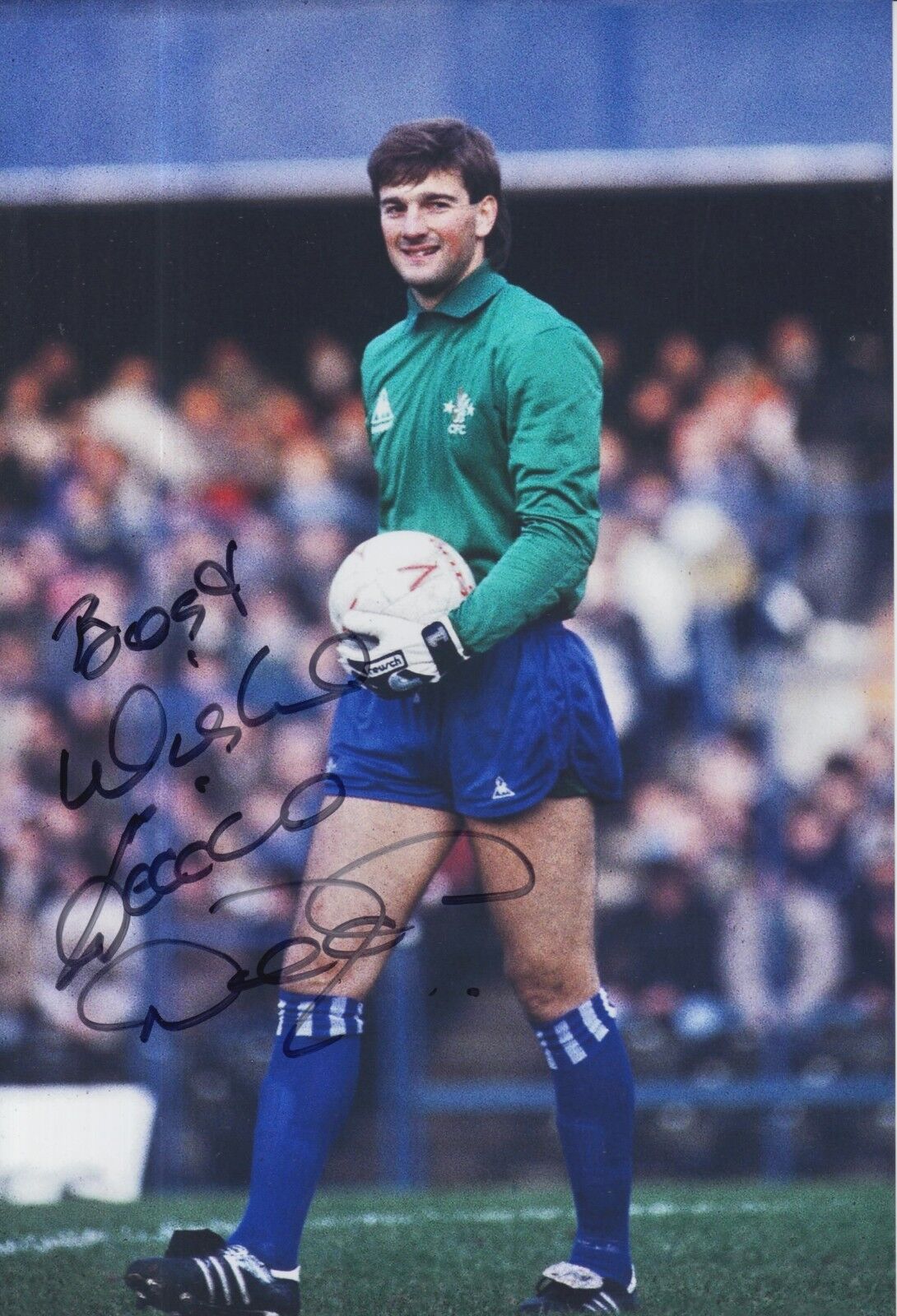 Eddie Niedzwiecki Hand Signed Chelsea 12x8 Photo Poster painting 1.