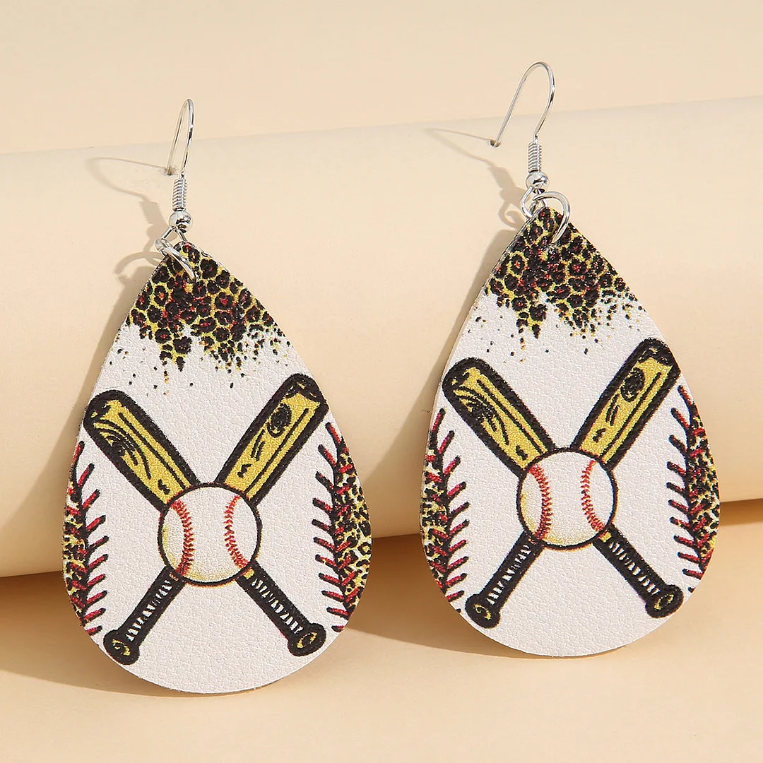 Baseball Leather Earrings