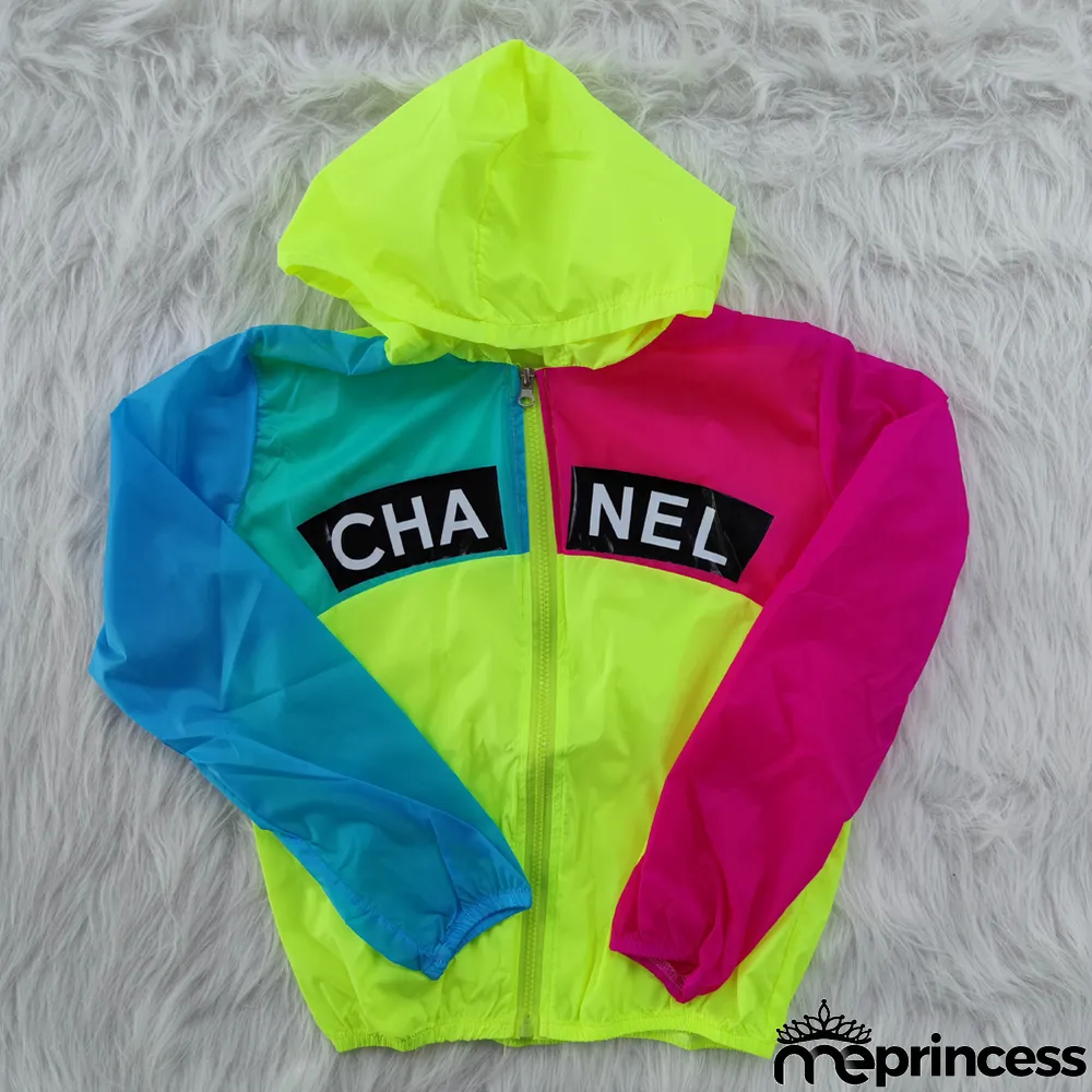 Women's fashion multi-color bright sun protection clothing Jacket