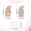 2 pi&egrave;ces bricolage en diamants d&eacute;corations de table sp&eacute;ciales r&eacute;utilisables en mosa&iuml;que de strass pour bricolage multi-usages en diamants d&rsquo;art, attrape-soleils, fleurs cadeaux pour les amateurs d&rsquo;artisanat (gnomes floraux roses)