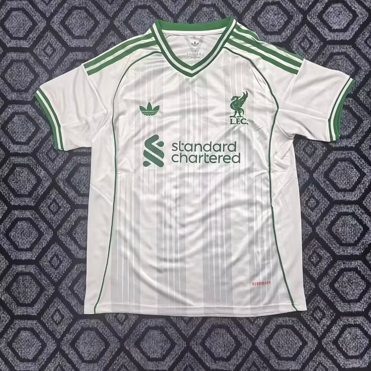 2026-27 Liverpool Special Edition White and Green Jersey - Player Version
