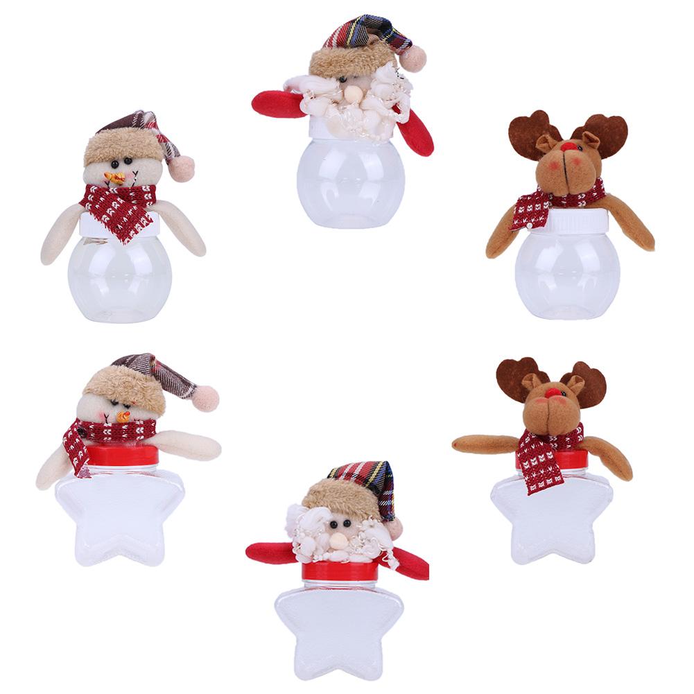 

Christmas Small Circular  Cloth Doll Candy Box Candy Jar, Five-pointed star, 501 Original