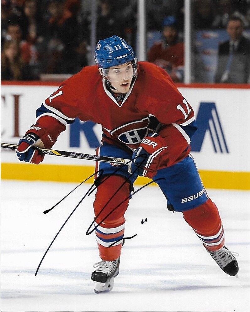 Montreal Canadiens Brendan Gallagher Signed Autographed 8x10 NHL Photo Poster painting COA #6