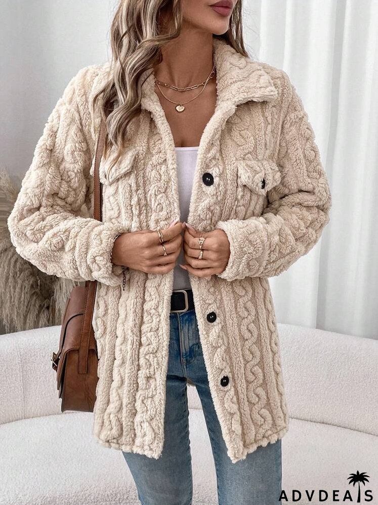 Coral Fleece & Flannel Ladies Regular Casual Warm Jacket, Fall/Winter