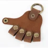 High-Fat Genuine Leather Top Layer Cowhide Brass Hardware Handmade Palm Keychain Bag Pendant Personality