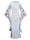 Vintage Colorful Printed Maxi Dress