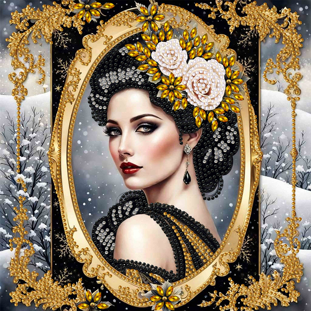 Noble LadyPartial Special Diamond Painting30*30CM