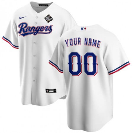 Men's Texas Rangers ACTIVE Player Custom White 2023 World Series Stitched Baseball  Jersey CR2O