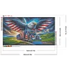 (70*40cm)Eagle Truck - Full Round Drill Diamond Painting