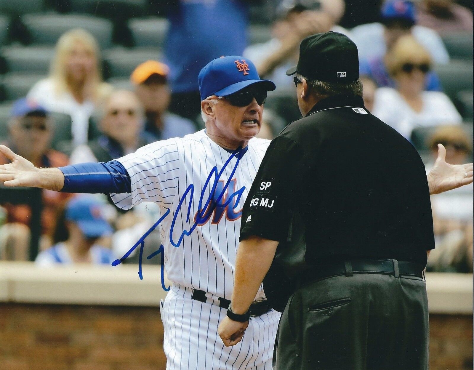 Signed 8x10 TERRY COLLINS New York Mets Autographed Photo Poster painting - COA