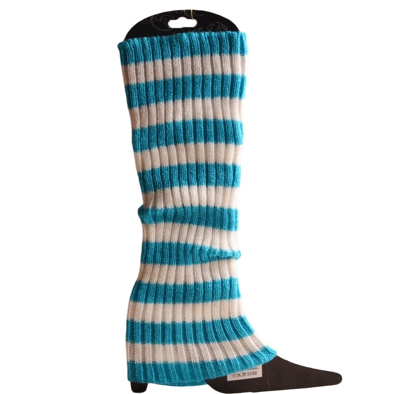 Women’s Fashion Stripe Solid Color Acrylic Jacquard Over The Knee Socks