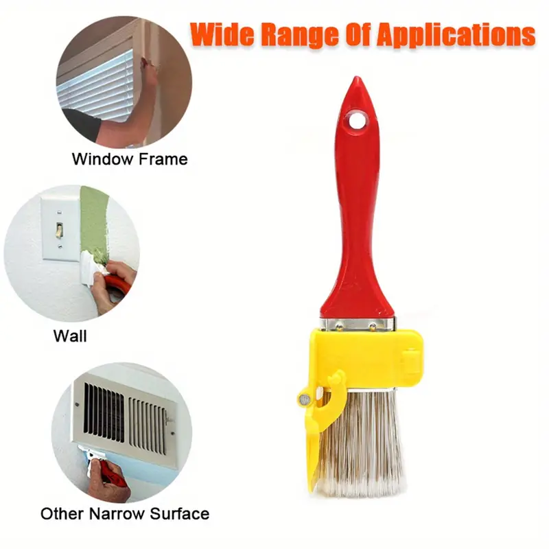 1pc edger paint brush durable lightweight clean brush painting brush with wood handle diy tool for frame wall ceiling edges trim details 6