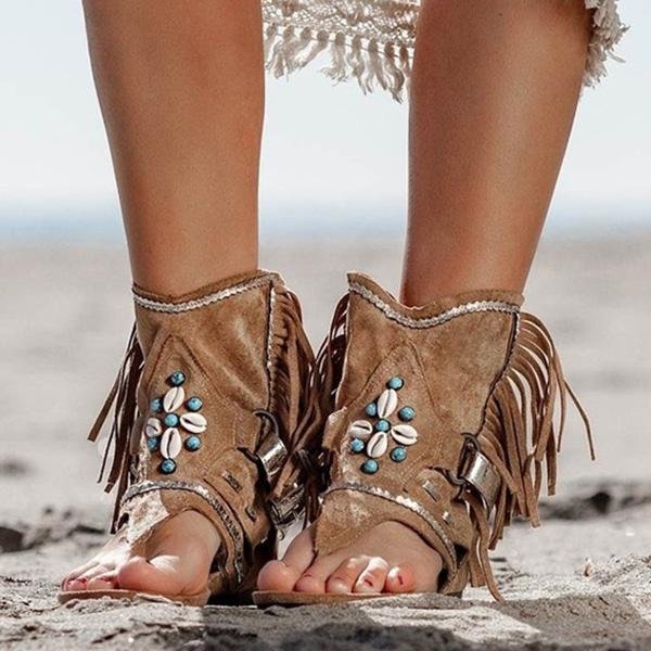  Women Summer Wedge Heel Exotic Open Toe Sandals