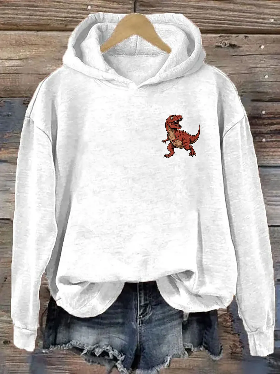 Dinosaurs Didn't Pray Funny Christian Hoodie