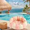 Inflatable Swimming Pool Blow-Up Pool Portable for Indoor Outdoor (Pink 120#)