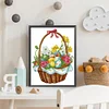 5D DIY Partial Special Shaped Drill Diamond Painting Easter Egg Basket 30x40cm