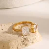 Shine Zircon 18K Golden Ring